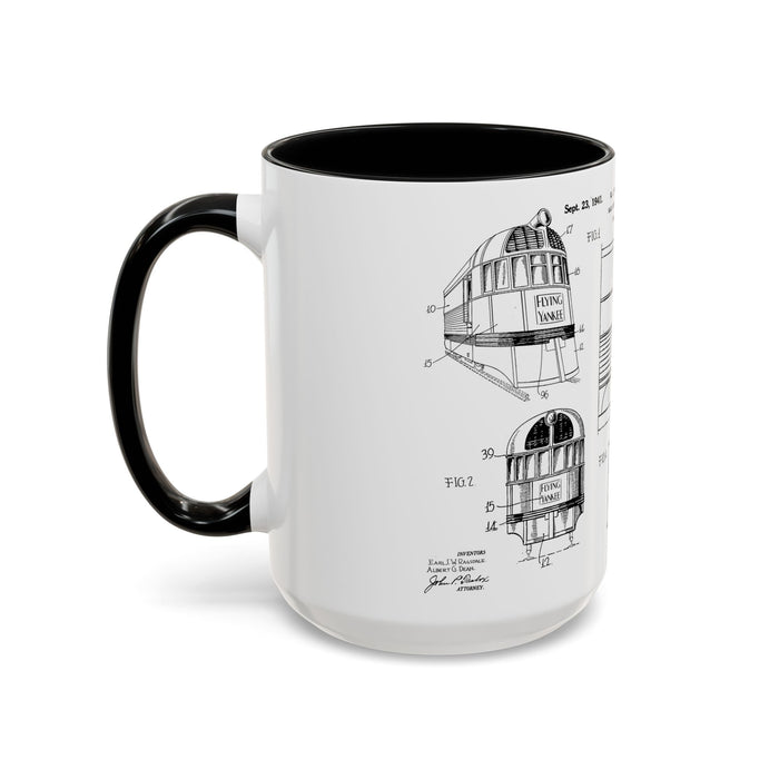 US Patent Flying Yankee - Accent Coffee Mug (11, 15oz)