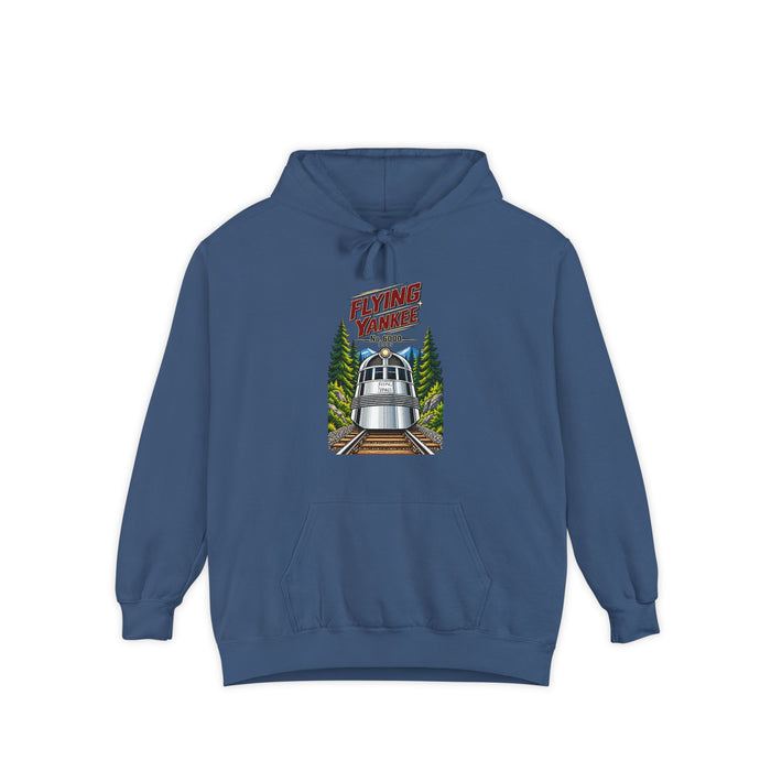 Flying Yankee No. 6000 – 1935 Vintage Streamliner - Unisex Garment-Dyed Hoodie