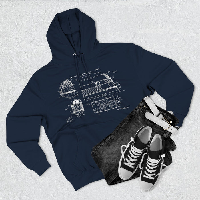 US Patent Flying Yankee - Three-Panel Fleece Hoodie