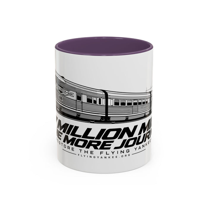 Flying Yankee – 2.7 Million Miles, One More Journey - Accent Coffee Mug (11, 15oz)
