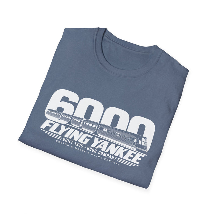 Flying Yankee 6000 | 1935 Budd Streamliner Vintage Railroad Design | Unisex Softstyle T-Shirt