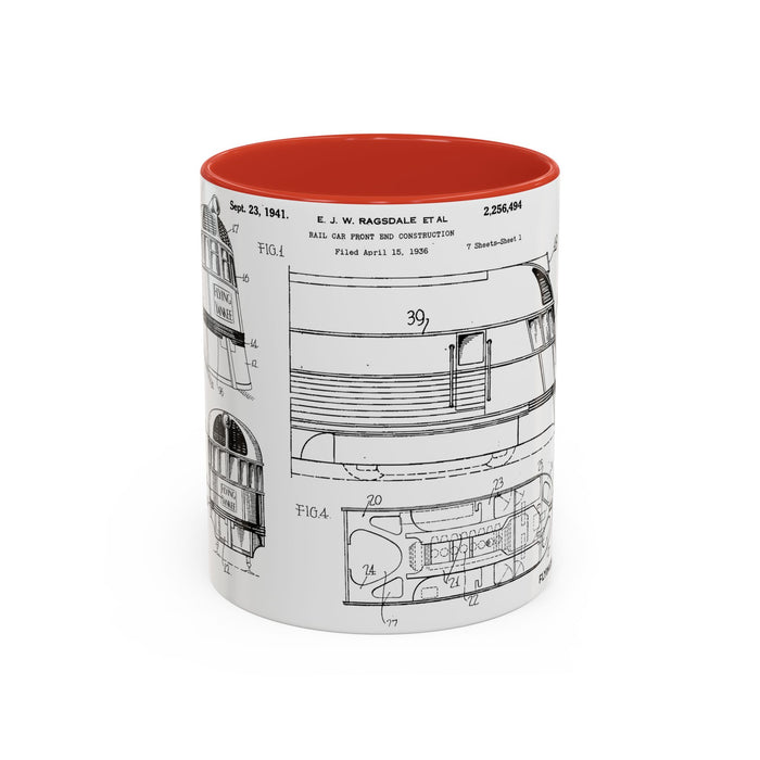 US Patent Flying Yankee - Accent Coffee Mug (11, 15oz)
