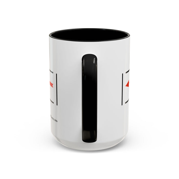 Arrow Flying Yankee Logo - Accent Coffee Mug (11, 15oz)