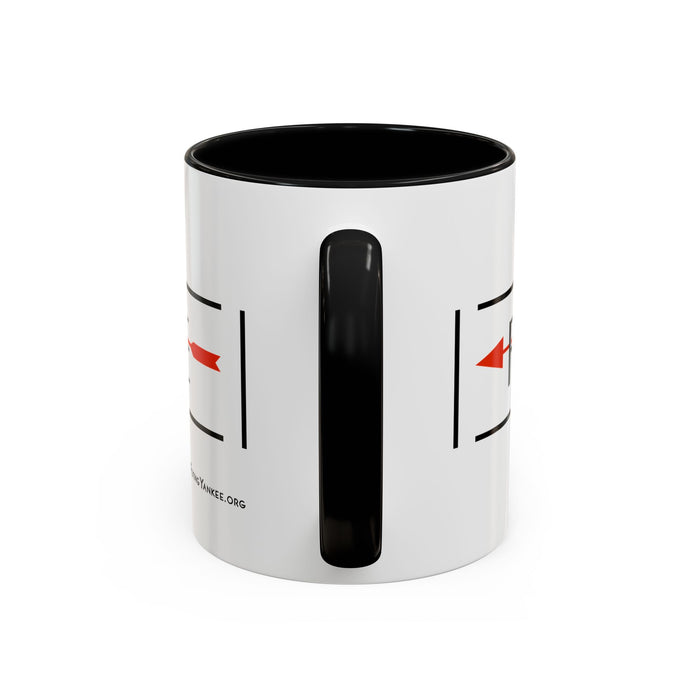Arrow Flying Yankee Logo - Accent Coffee Mug (11, 15oz)