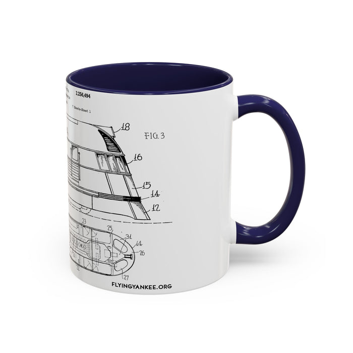 US Patent Flying Yankee - Accent Coffee Mug (11, 15oz)