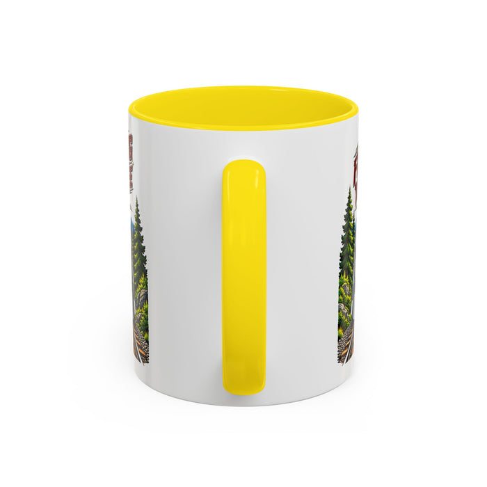 Flying Yankee No. 6000 – 1935 Vintage Streamliner - Accent Coffee Mug (11, 15oz)
