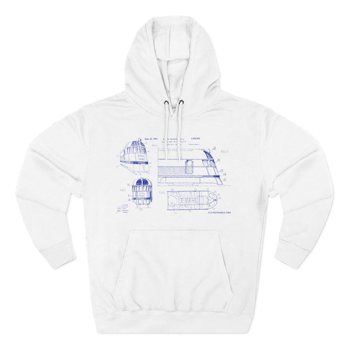 US Patent Flying Yankee - Three-Panel Fleece Hoodie