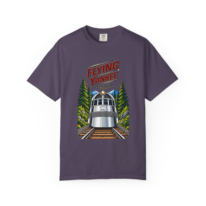 Flying Yankee No. 6000 – 1935 Vintage Streamliner - Unisex Garment-Dyed T-shirt