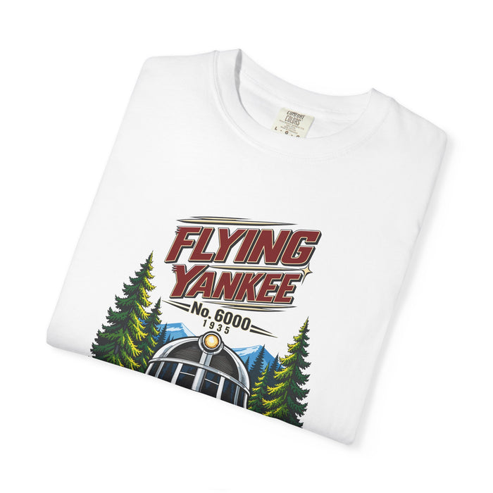 Flying Yankee No. 6000 – 1935 Vintage Streamliner - Unisex Garment-Dyed T-shirt