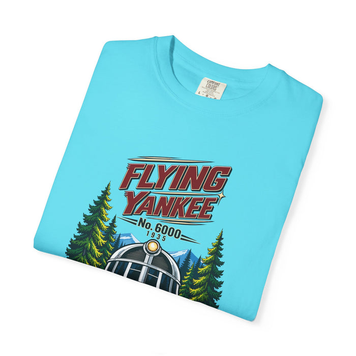 Flying Yankee No. 6000 – 1935 Vintage Streamliner - Unisex Garment-Dyed T-shirt