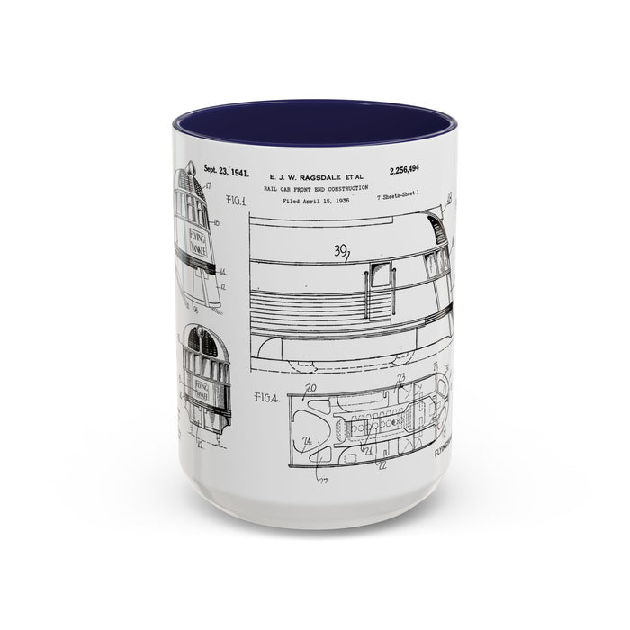 US Patent Flying Yankee - Accent Coffee Mug (11, 15oz)