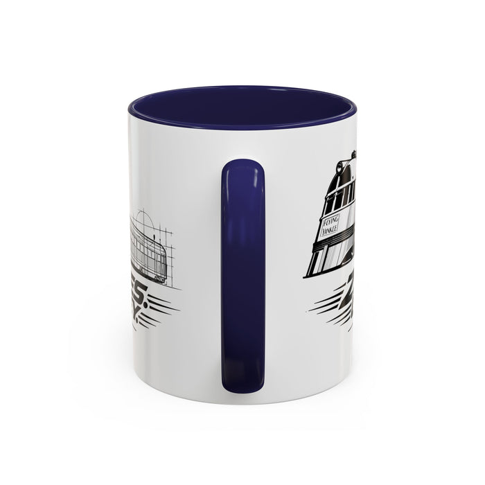 Flying Yankee – 2.7 Million Miles, One More Journey - Accent Coffee Mug (11, 15oz)
