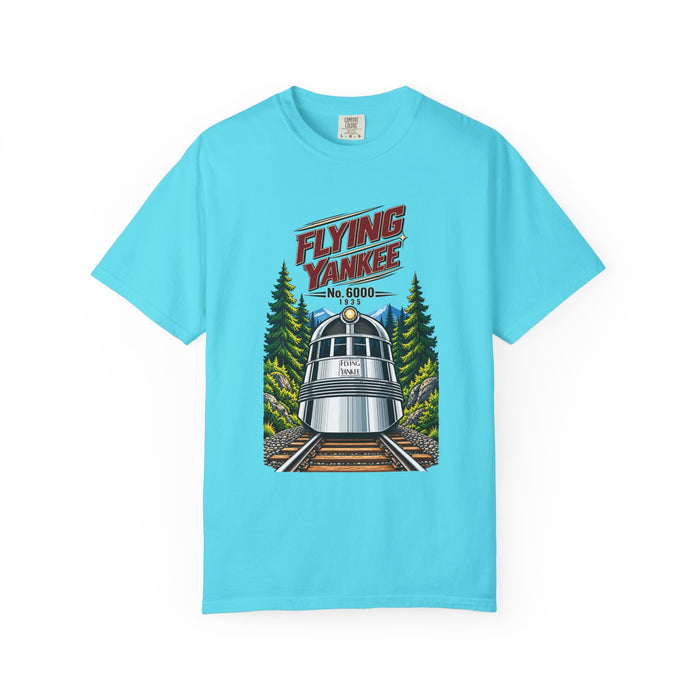 Flying Yankee No. 6000 – 1935 Vintage Streamliner - Unisex Garment-Dyed T-shirt