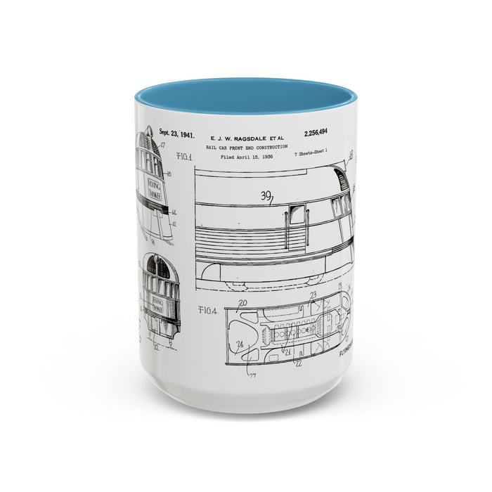 US Patent Flying Yankee - Accent Coffee Mug (11, 15oz)