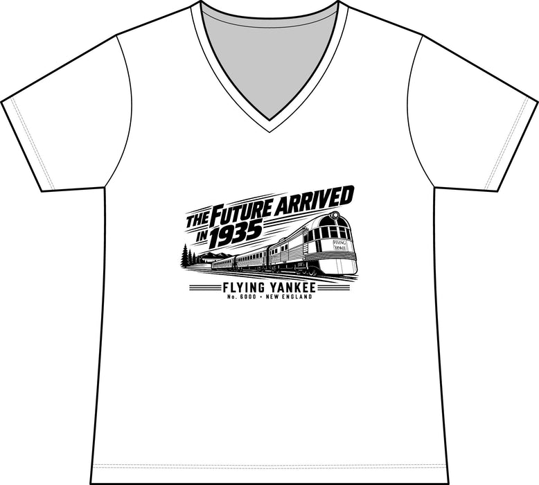The Future Arrived in 1935 | Flying Yankee No. 6000 | Women's Performance Blend V-Neck Tee