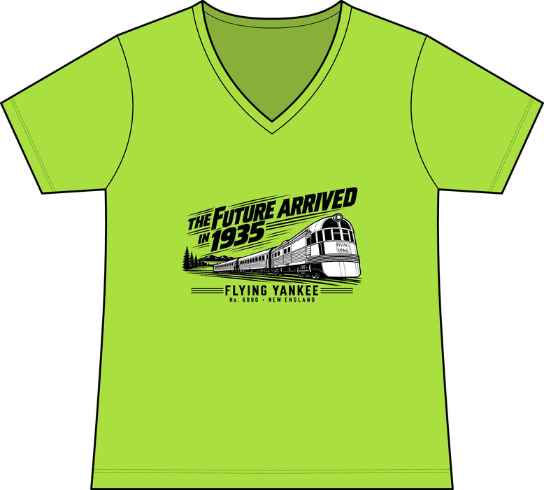 The Future Arrived in 1935 | Flying Yankee No. 6000 | Women's Performance Blend V-Neck Tee
