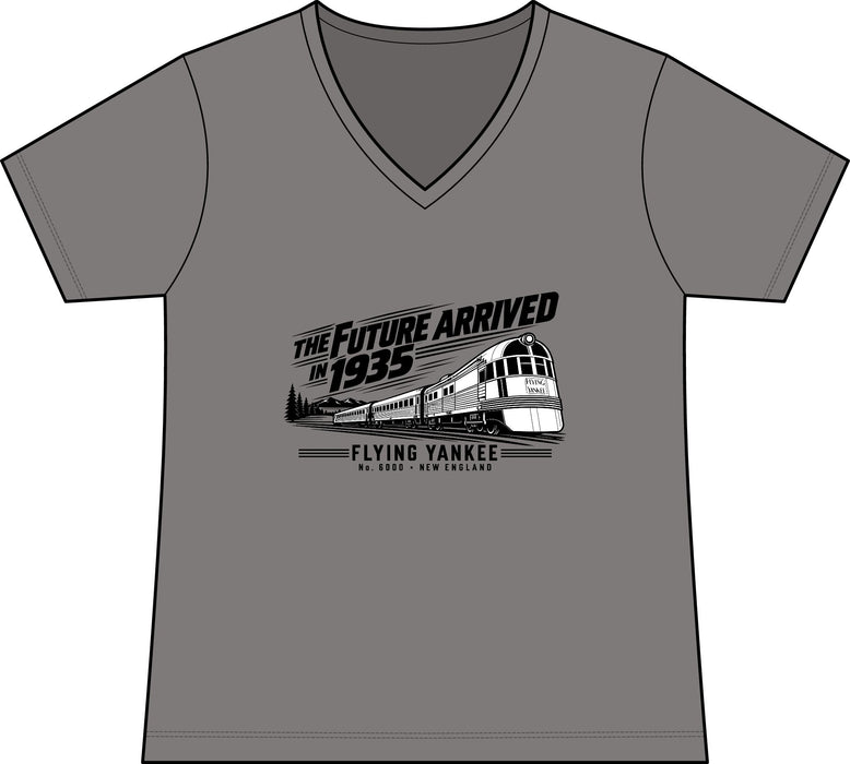 The Future Arrived in 1935 | Flying Yankee No. 6000 | Women's Performance Blend V-Neck Tee