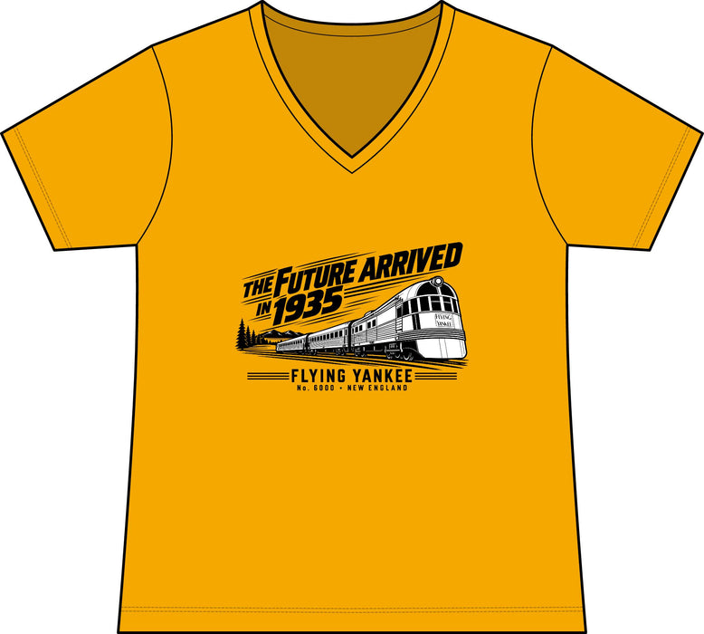 The Future Arrived in 1935 | Flying Yankee No. 6000 | Women's Performance Blend V-Neck Tee
