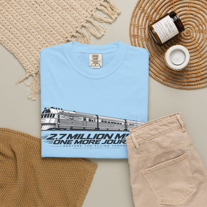 Flying Yankee – 2.7 Million Miles, One More Journey - Unisex Garment-Dyed T-shirt