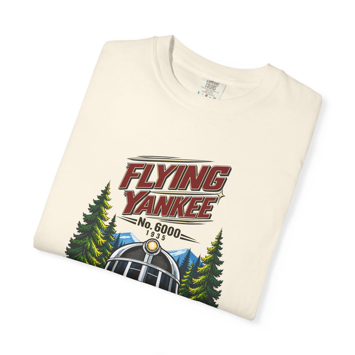 Flying Yankee No. 6000 – 1935 Vintage Streamliner - Unisex Garment-Dyed T-shirt