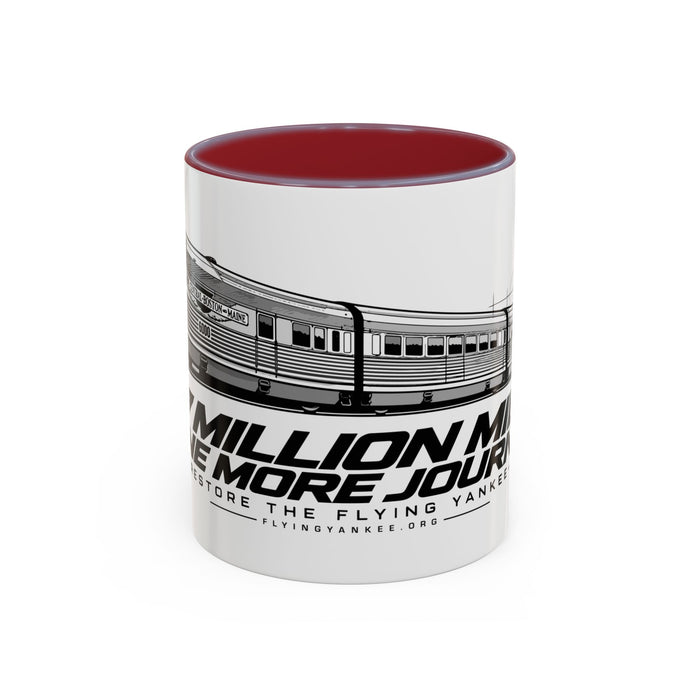 Flying Yankee – 2.7 Million Miles, One More Journey - Accent Coffee Mug (11, 15oz)