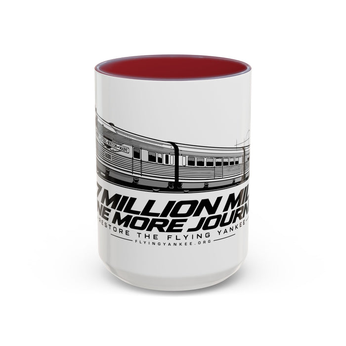 Flying Yankee – 2.7 Million Miles, One More Journey - Accent Coffee Mug (11, 15oz)