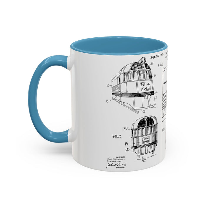 US Patent Flying Yankee - Accent Coffee Mug (11, 15oz)