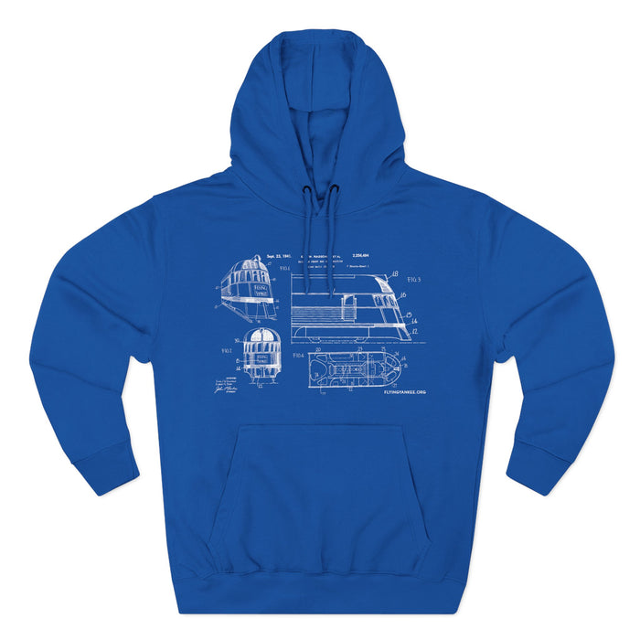 US Patent Flying Yankee - Three-Panel Fleece Hoodie