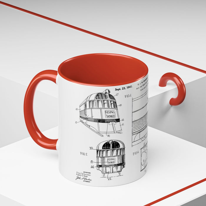 US Patent Flying Yankee - Accent Coffee Mug (11, 15oz)