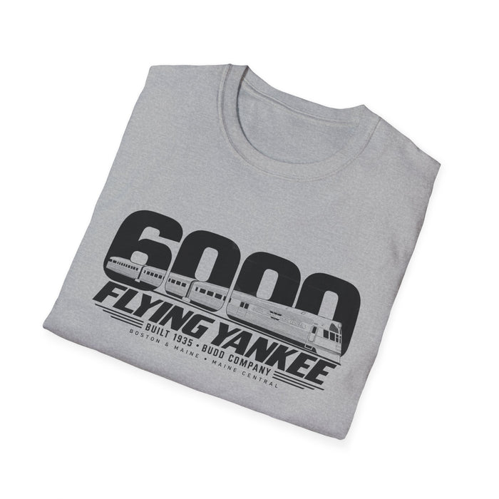 Flying Yankee 6000 | 1935 Budd Streamliner Vintage Railroad Design | Unisex Softstyle T-Shirt