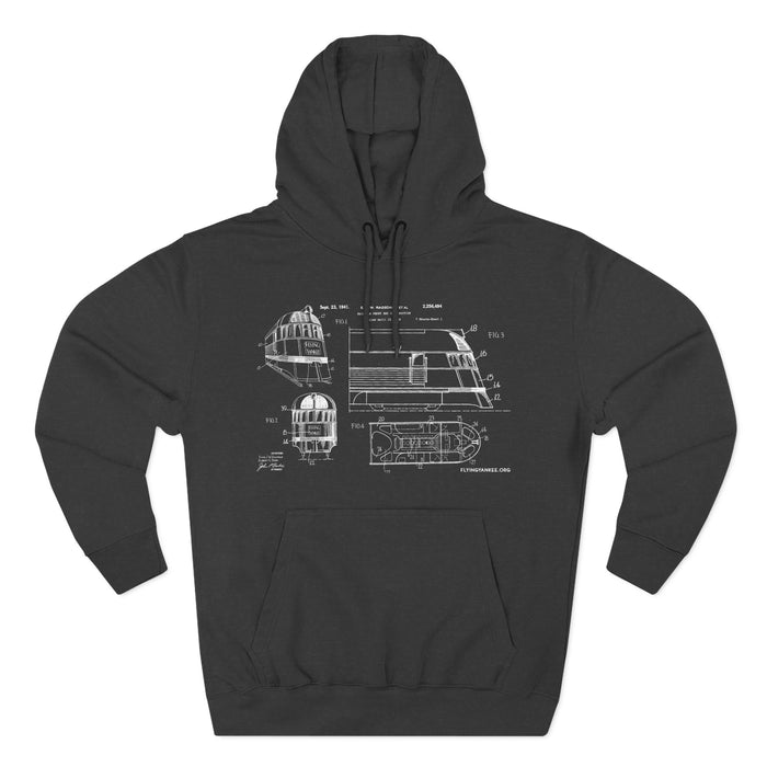 US Patent Flying Yankee - Three-Panel Fleece Hoodie