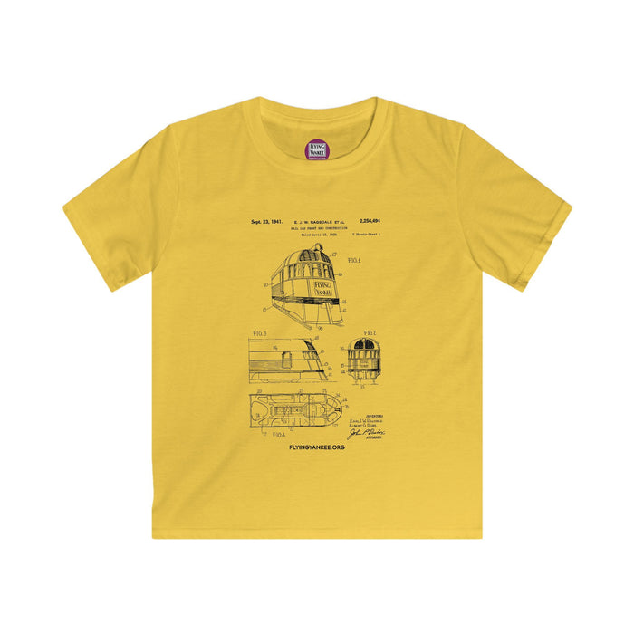 US Patent Flying Yankee - Kids Softstyle Tee