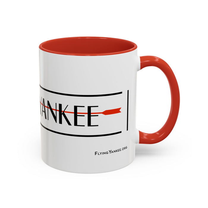 Arrow Flying Yankee Logo - Accent Coffee Mug (11, 15oz)