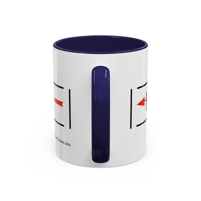 Arrow Flying Yankee Logo - Accent Coffee Mug (11, 15oz)
