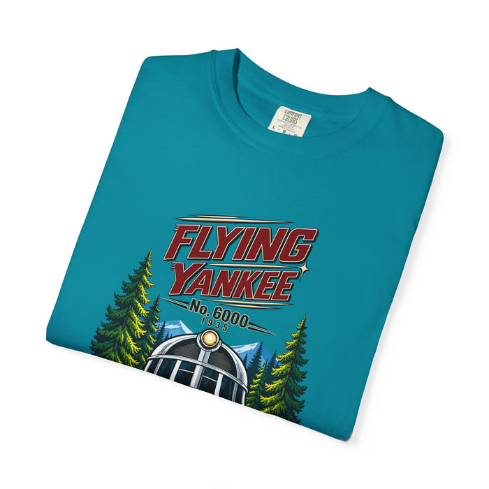 Flying Yankee No. 6000 – 1935 Vintage Streamliner - Unisex Garment-Dyed T-shirt