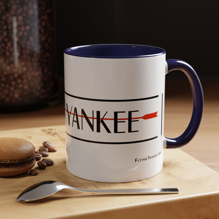 Arrow Flying Yankee Logo - Accent Coffee Mug (11, 15oz)
