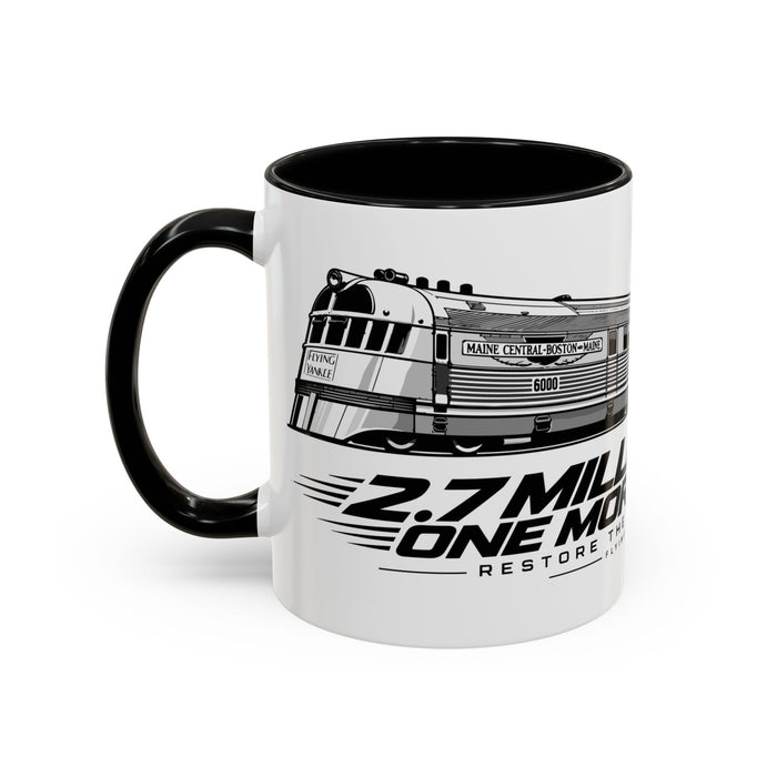 Flying Yankee – 2.7 Million Miles, One More Journey - Accent Coffee Mug (11, 15oz)