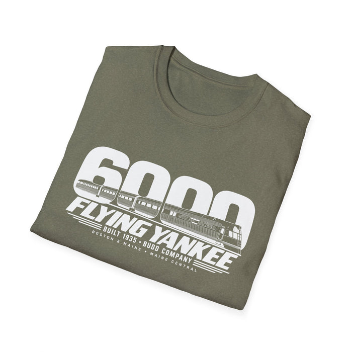 Flying Yankee 6000 | 1935 Budd Streamliner Vintage Railroad Design | Unisex Softstyle T-Shirt