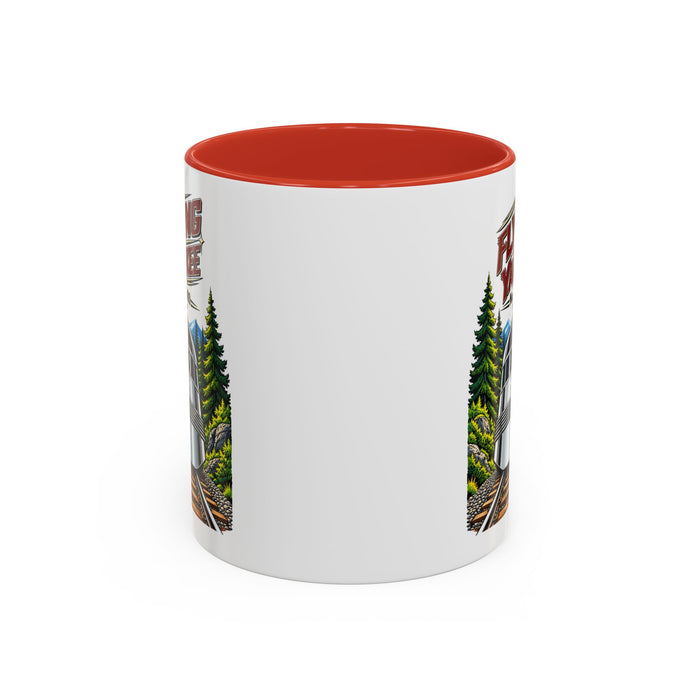 Flying Yankee No. 6000 – 1935 Vintage Streamliner - Accent Coffee Mug (11, 15oz)