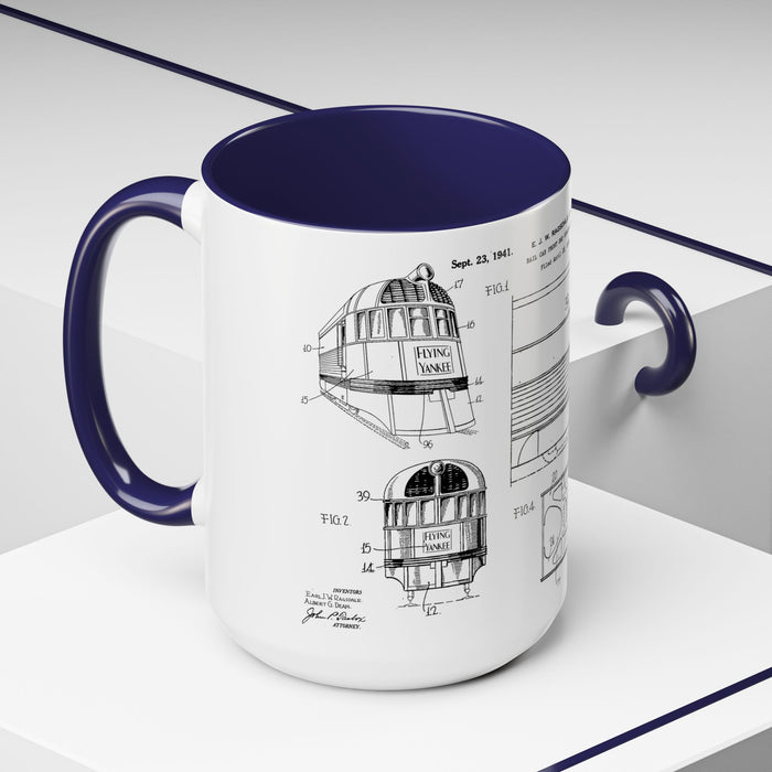 US Patent Flying Yankee - Accent Coffee Mug (11, 15oz)