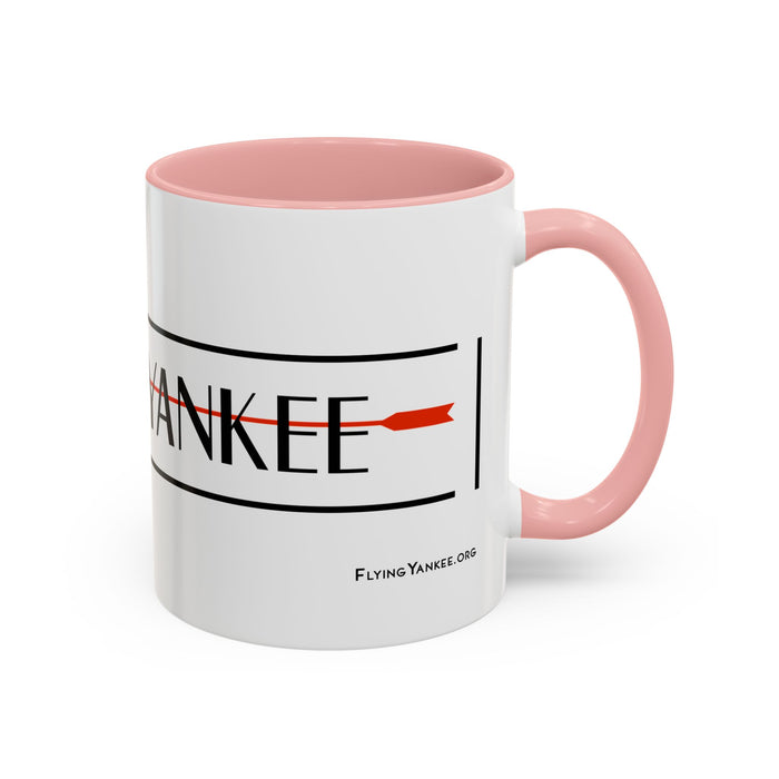 Arrow Flying Yankee Logo - Accent Coffee Mug (11, 15oz)