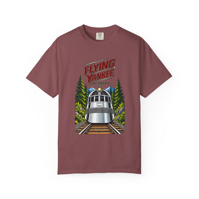 Flying Yankee No. 6000 – 1935 Vintage Streamliner - Unisex Garment-Dyed T-shirt