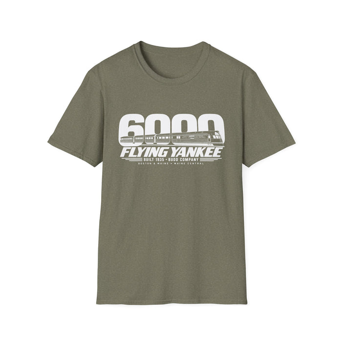 Flying Yankee 6000 | 1935 Budd Streamliner Vintage Railroad Design | Unisex Softstyle T-Shirt