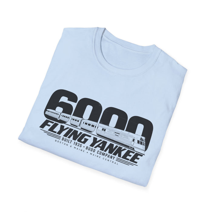 Flying Yankee 6000 | 1935 Budd Streamliner Vintage Railroad Design | Unisex Softstyle T-Shirt