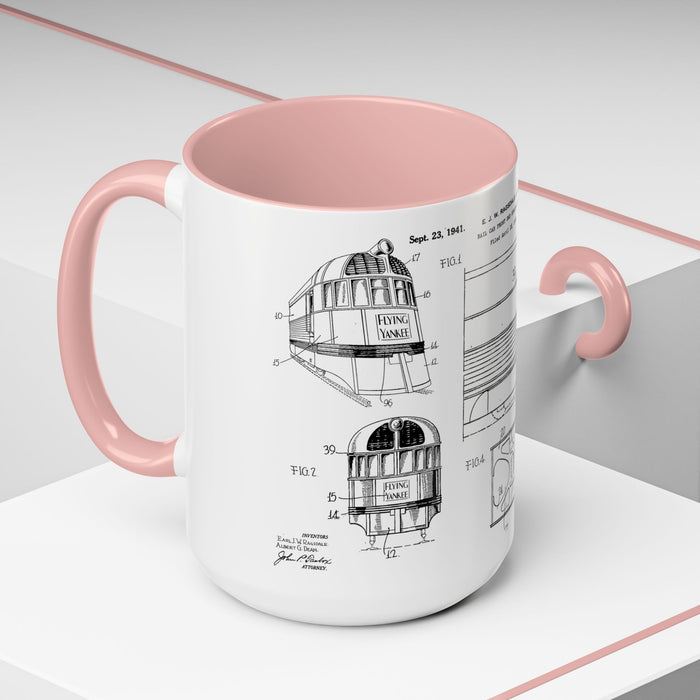 US Patent Flying Yankee - Accent Coffee Mug (11, 15oz)