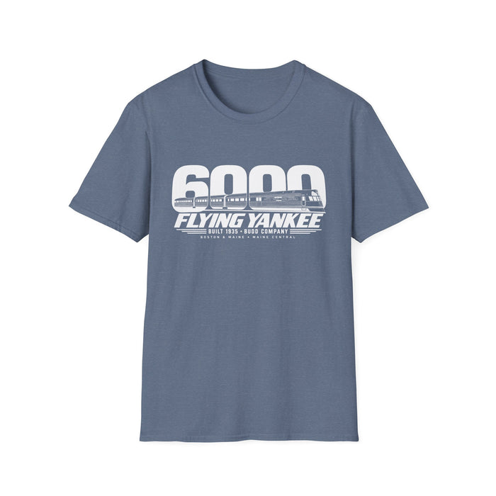 Flying Yankee 6000 | 1935 Budd Streamliner Vintage Railroad Design | Unisex Softstyle T-Shirt