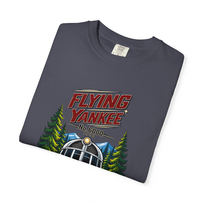 Flying Yankee No. 6000 – 1935 Vintage Streamliner - Unisex Garment-Dyed T-shirt