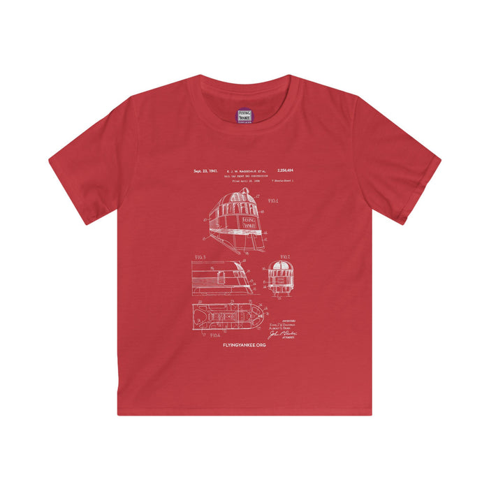 US Patent Flying Yankee - Kids Softstyle Tee