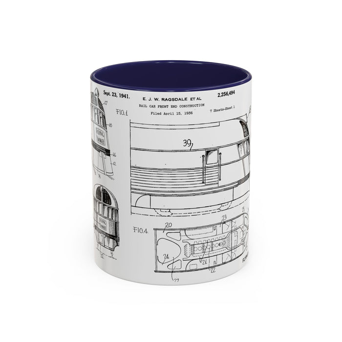 US Patent Flying Yankee - Accent Coffee Mug (11, 15oz)