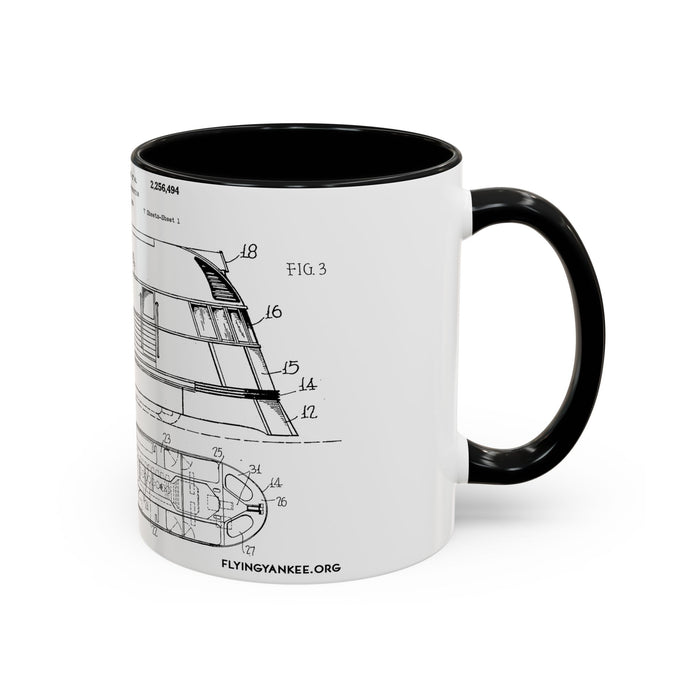 US Patent Flying Yankee - Accent Coffee Mug (11, 15oz)